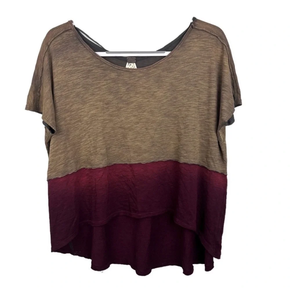 Free People We the Free Midnight Color Block Tee